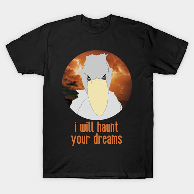 Shoebill Storks Nightmare Birds T-Shirt by RevolutionInPaint